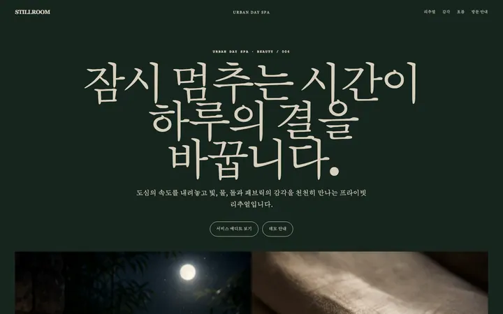 스틸룸 데이 스파 데스크톱 미리보기