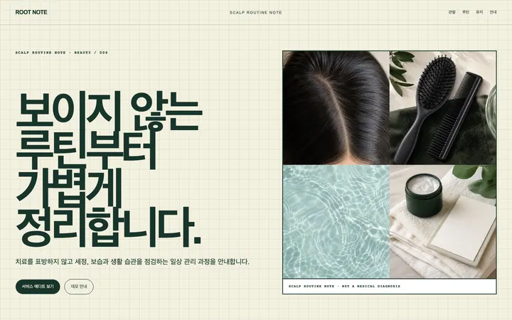 루트노트 스칼프 스튜디오 데스크톱 미리보기